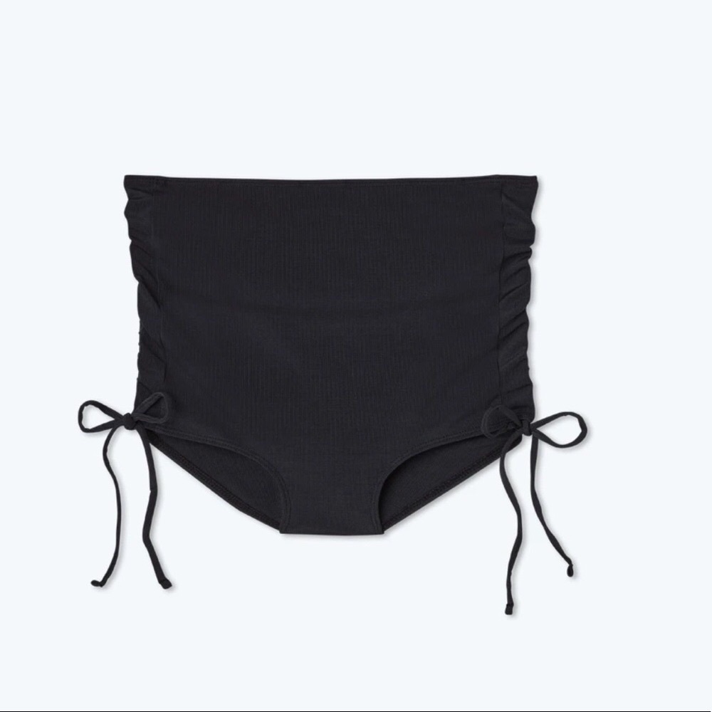 SUMMERSALT The Maternity Cinched High Rise -bottom BLACK size 6 - WORN TWICE!